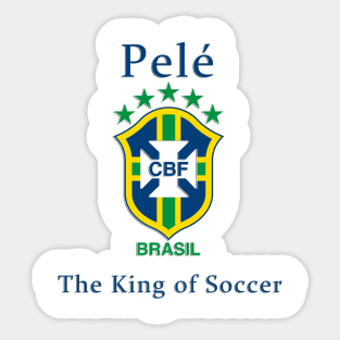 Pele - Best soccer player from brazil Sticker